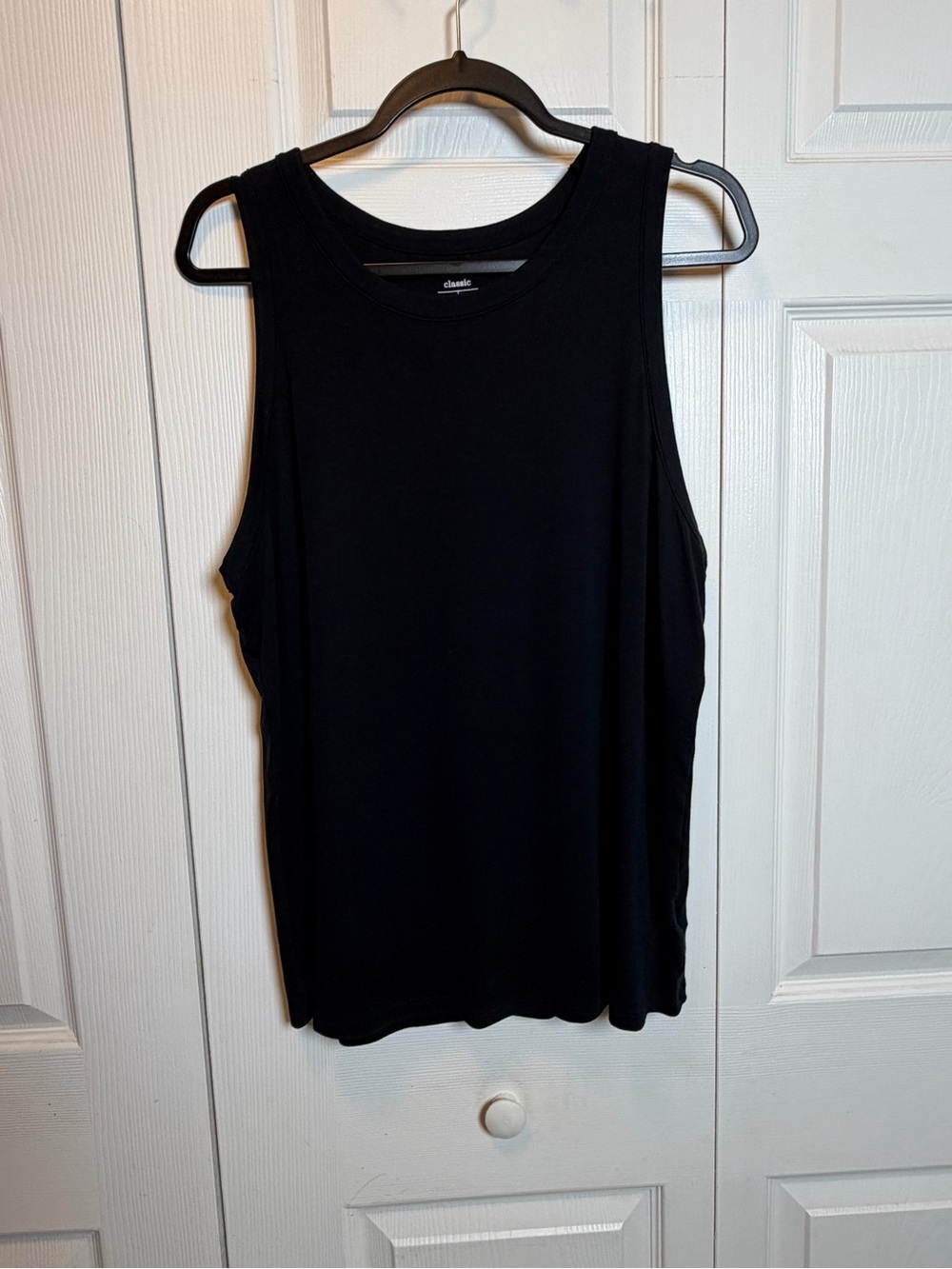 Old Navy Classic Black Sleeveless Tank Top XXL Soft Stretch Cotton Modal